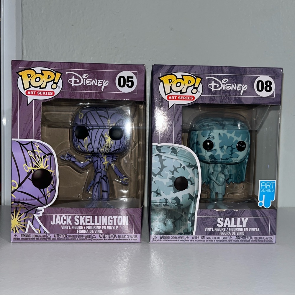 The Nightmare Before Christmas - Jack Skellington & Sally FunkoPop Artist Series